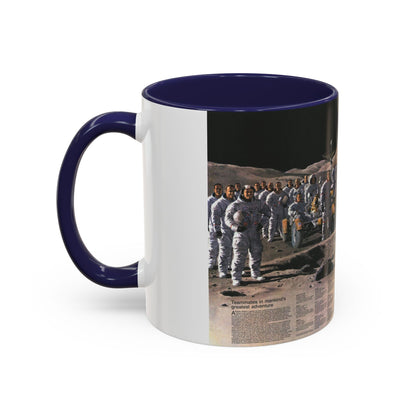 Space - Teammates in Mankind's Greatest Adventure (1973) (Map) Accent Coffee Mug