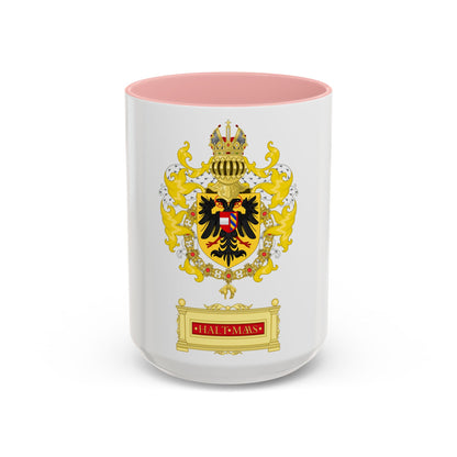 Ornamented Coat of Arms of Maximilian I, Holy Roman Emperor - Accent Coffee Mug