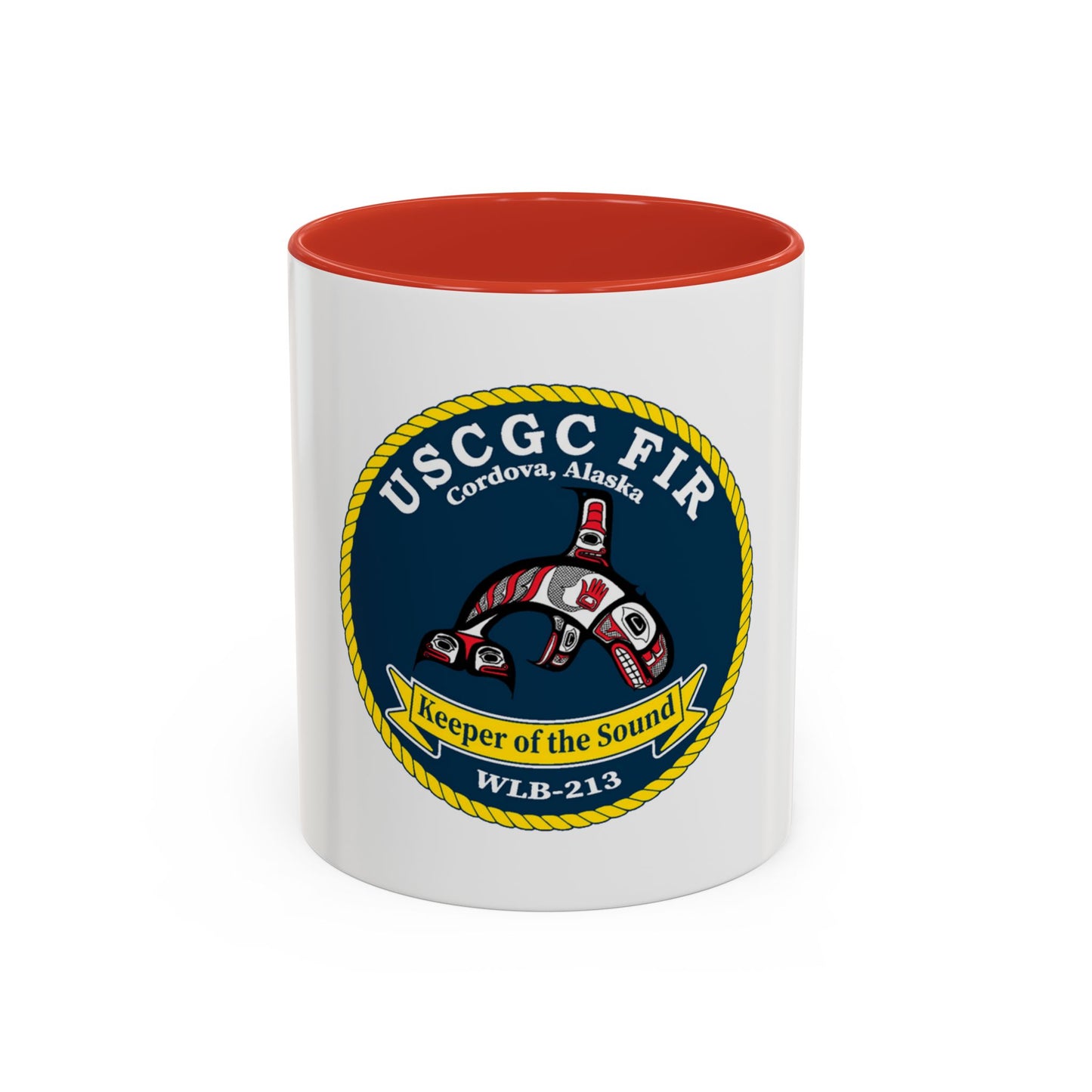 USCG FIR WLB 213 (U.S. Coast Guard) Accent Coffee Mug