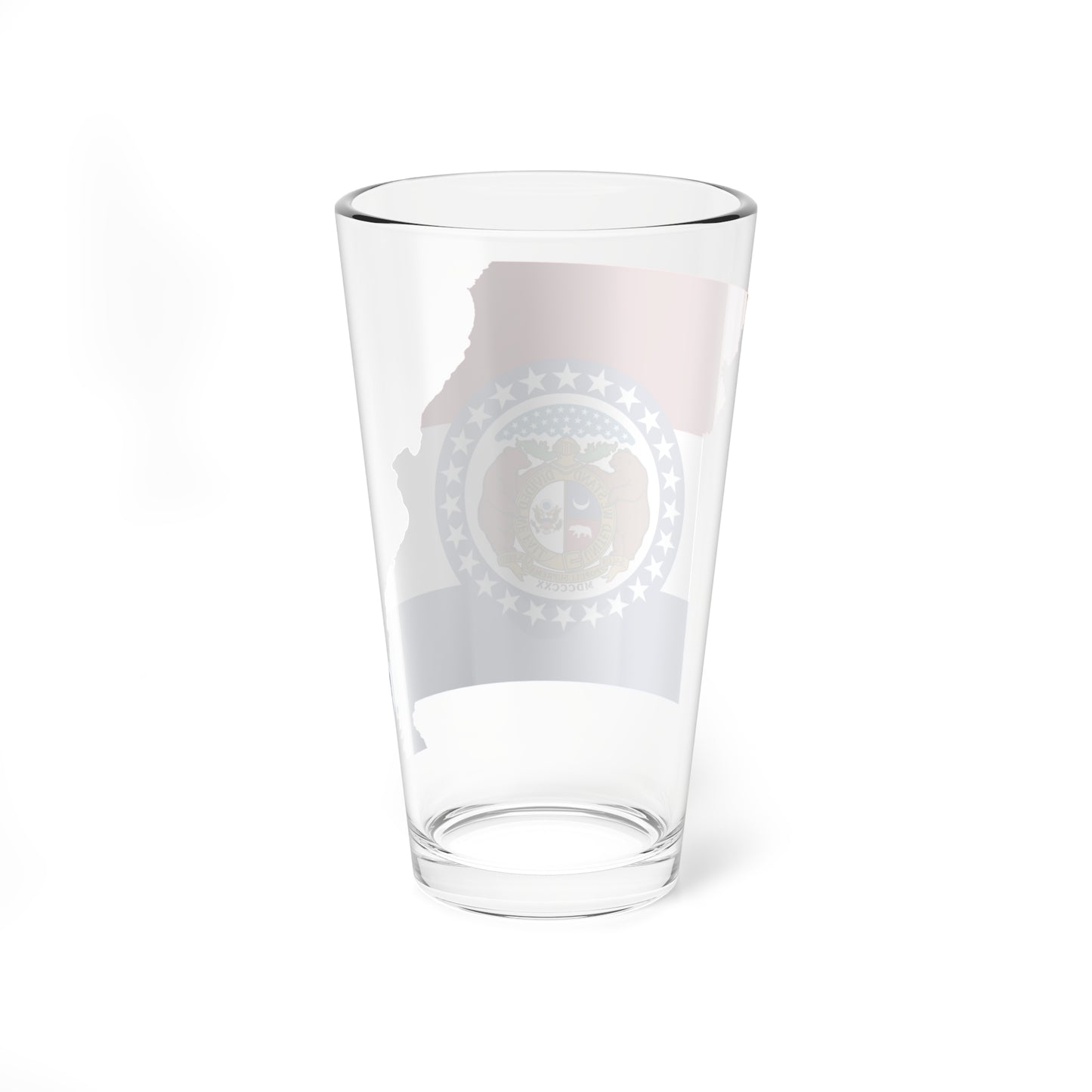 Flag-map of Missouri (United States) Pint Glass 16oz