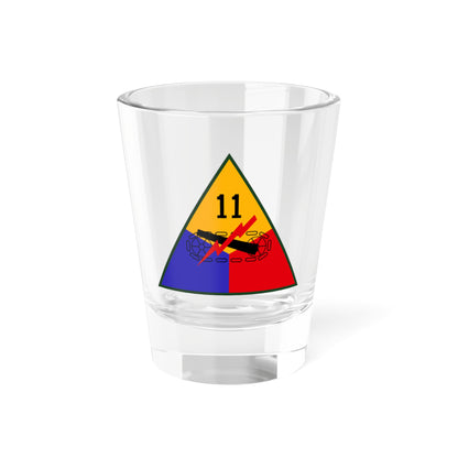 Verre à liqueur de la 11e division blindée (armée américaine) 1,5 oz