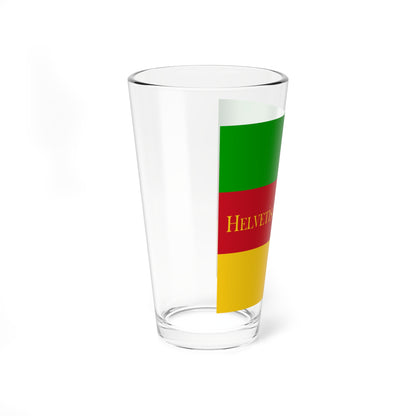 Flag of the Helvetic Republic German (Switzerland) Pint Glass 16oz