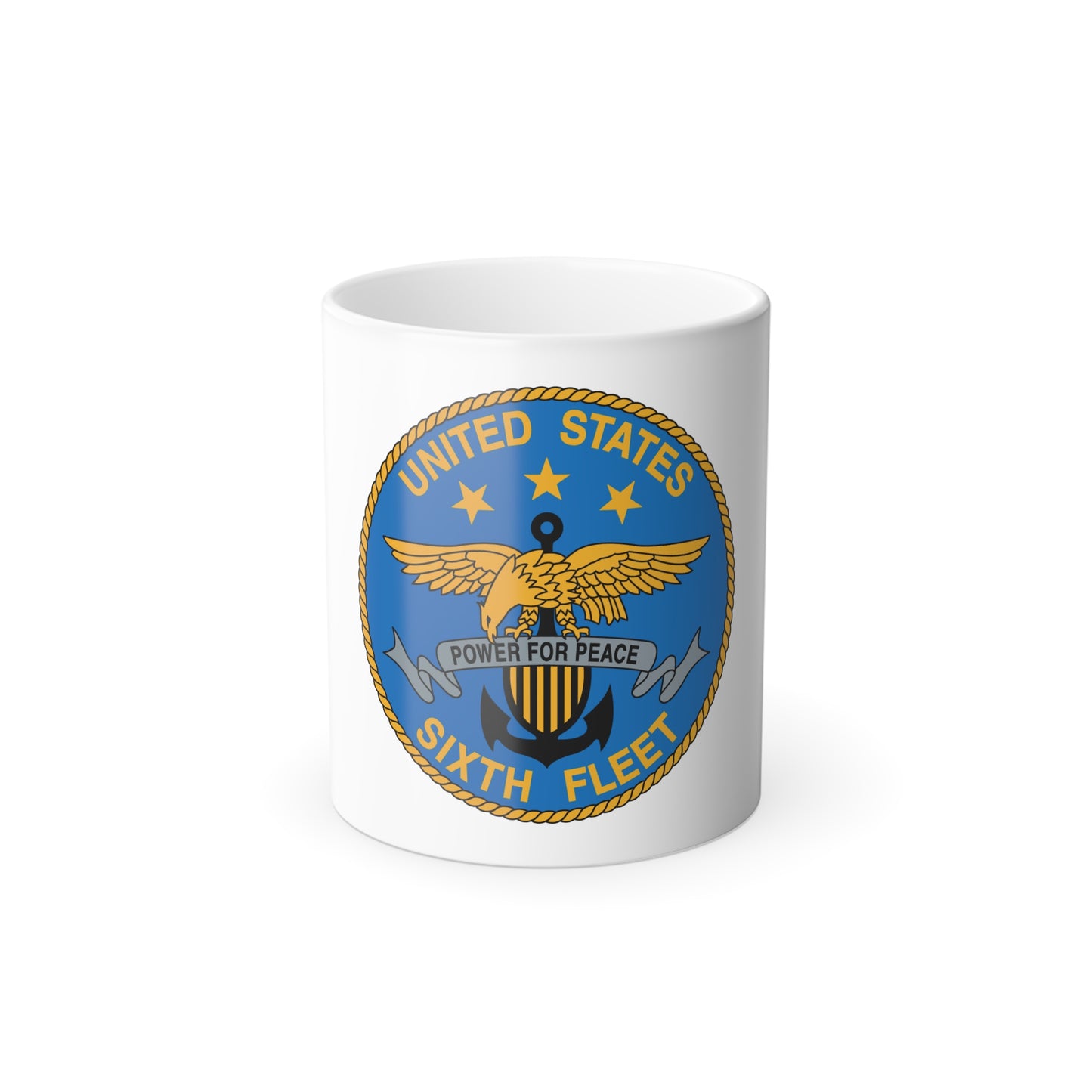 United States Sixth Fleet (U.S. Navy) Color Changing Mug 11oz