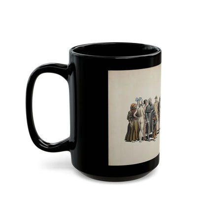 Crowd Scene Illustration (1932) - Black Coffee Mug-Go Mug Yourself