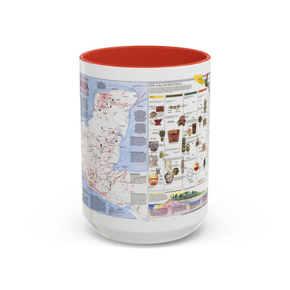 North America - The Ancient Maya World (1990) (Map) Accent Coffee Mug