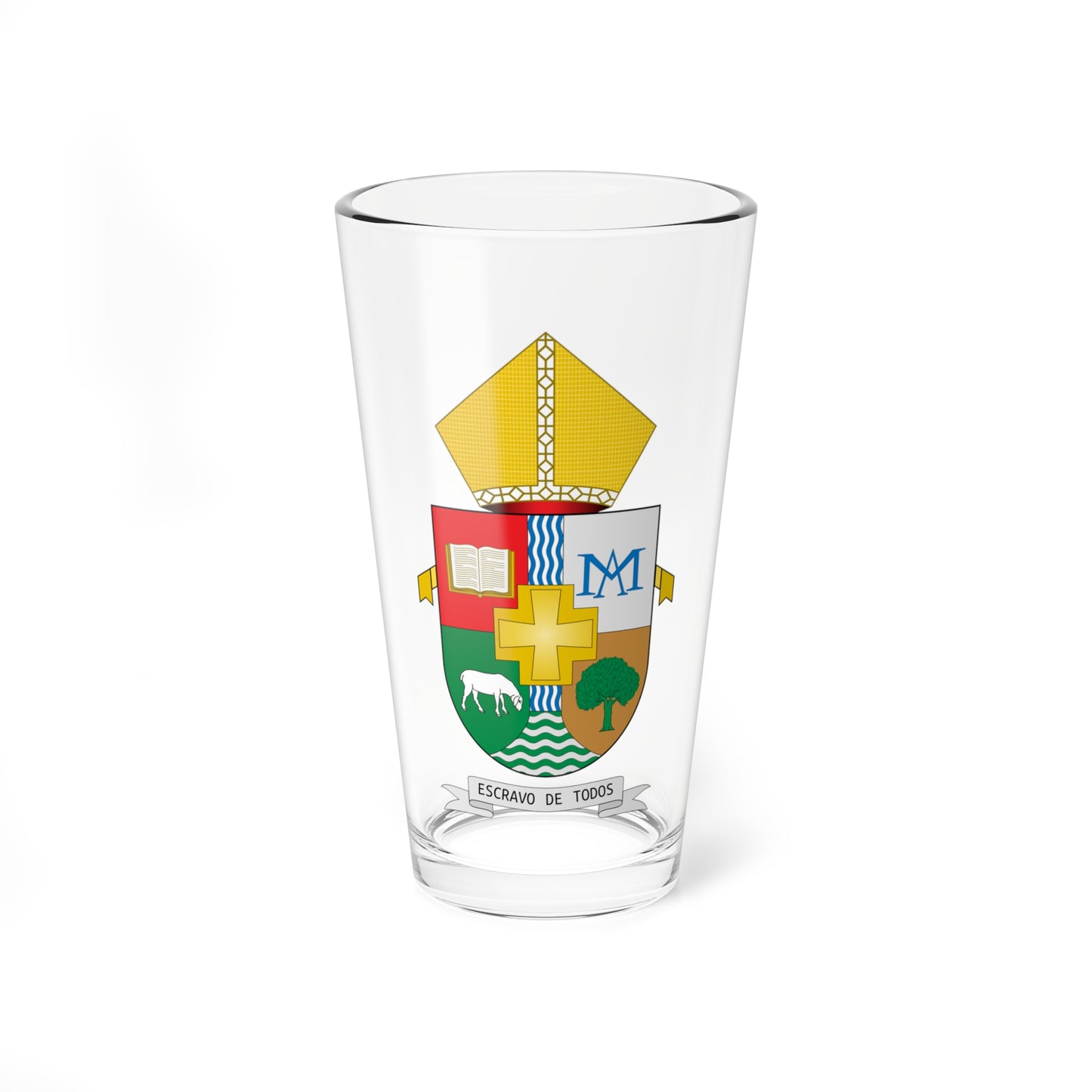 Escudo de Anacleto Cordeiro (Spain) (Coat of Arms) Pint Glass 16oz