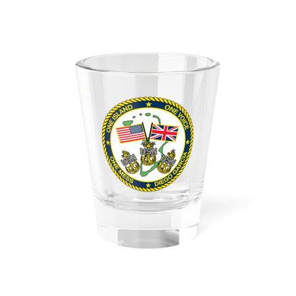 Diego Garcia One Mess (U.S. Navy) Shot Glass 1.5oz