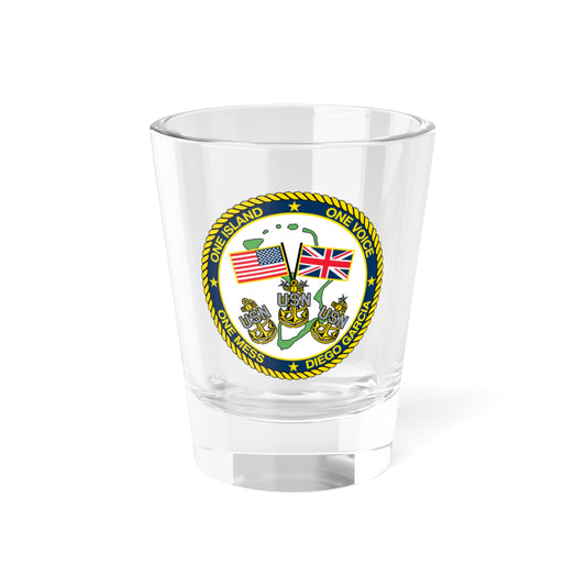 Diego Garcia One Mess (U.S. Navy) Shot Glass 1.5oz