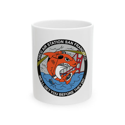 USCG Air Station San Francisco 2 (U.S. Coast Guard) White Coffee Mug