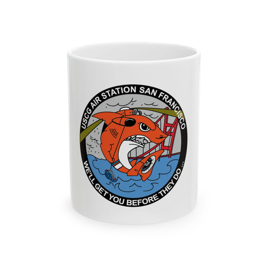 USCG Air Station San Francisco 2 (U.S. Coast Guard) White Coffee Mug