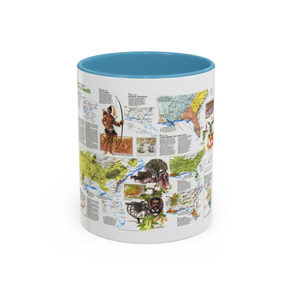 USA - Deep South 2 (1983) (Map) Accent Coffee Mug