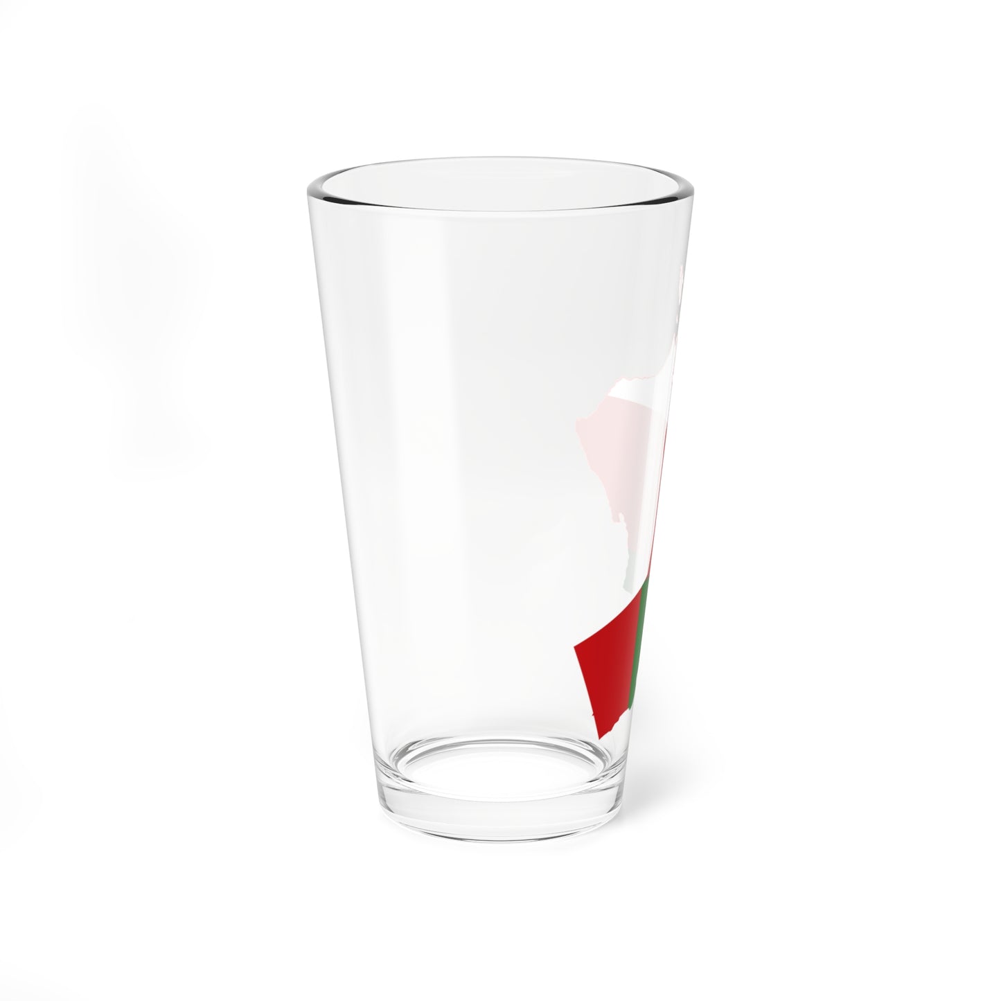Flag map of Oman (Oman) Pint Glass 16oz