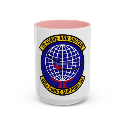 403 Force Support Squadron AFRC (U.S. Air Force) Accent Coffee Mug