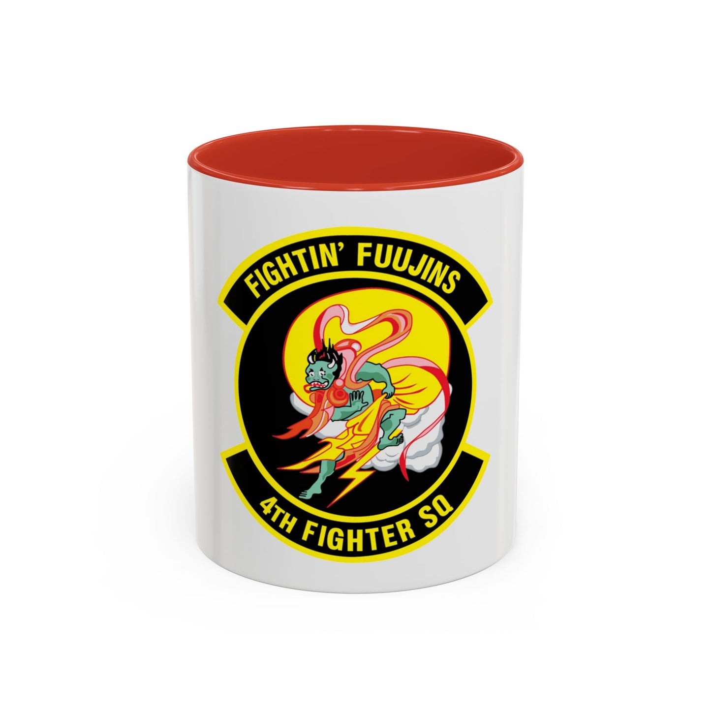 4th Fighter SQ Fightin' Fuujins (U.S. Air Force) Accent Coffee Mug