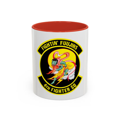 4th Fighter SQ Fightin' Fuujins (U.S. Air Force) Accent Coffee Mug
