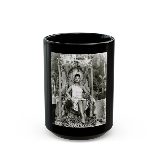 Dorothy Dandridge #75 (Vintage Female Icon) Black Coffee Mug-15oz-Go Mug Yourself