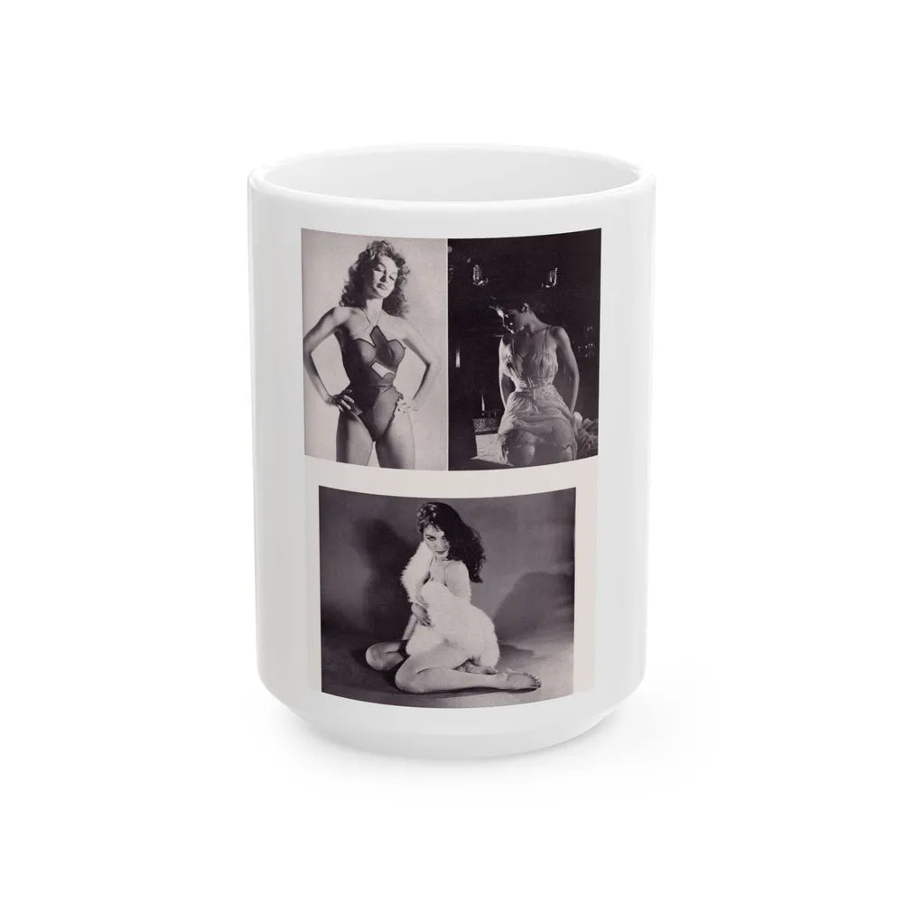 Julie Newmar #346 (Vintage Female Icon) White Coffee Mug-15oz-Go Mug Yourself