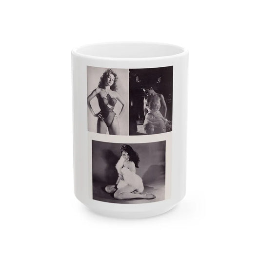 Julie Newmar #346 (Vintage Female Icon) White Coffee Mug-15oz-Go Mug Yourself