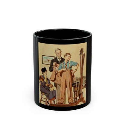 First Long Suit, The Saturday Evening Post, September 18, 1937 - Black Coffee Mug-11oz-Go Mug Yourself