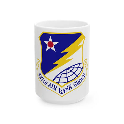 627 Air Base Group AMC (U.S. Air Force) White Coffee Mug-15oz-Go Mug Yourself