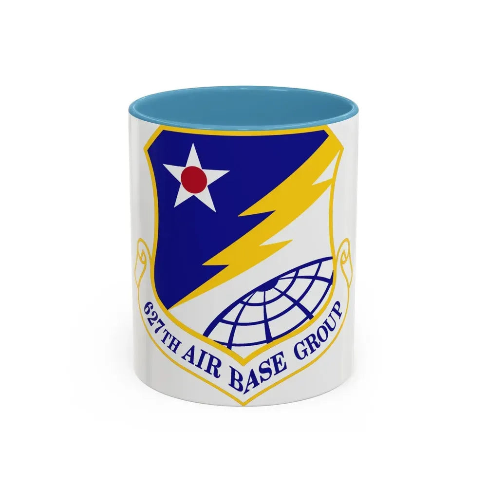 627 Air Base Group AMC (U.S. Air Force) Accent Coffee Mug 11oz Light Blue - Go Mug Yourself