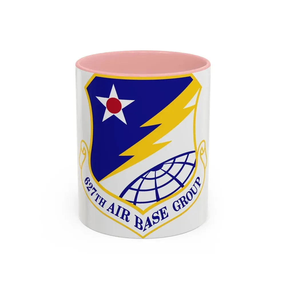 627 Air Base Group AMC (U.S. Air Force) Accent Coffee Mug 11oz Pink - Go Mug Yourself