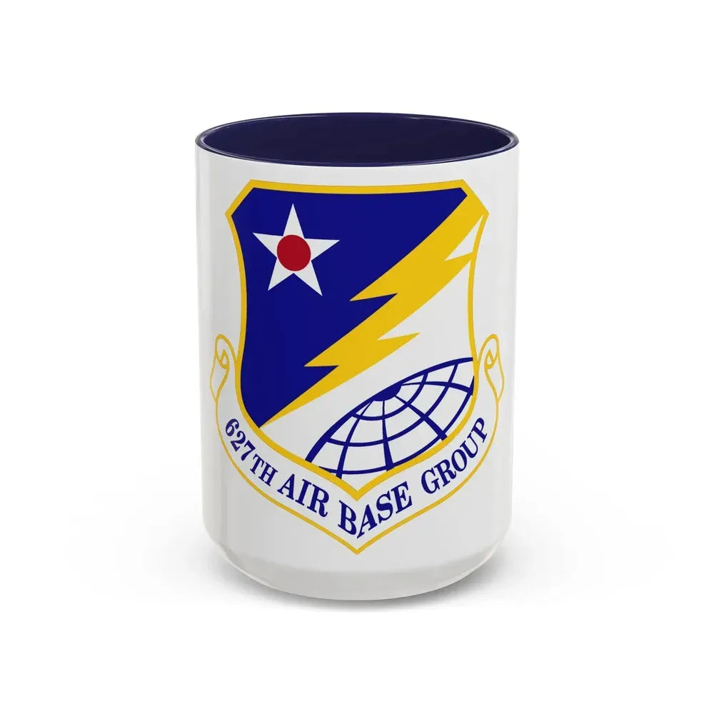 627 Air Base Group AMC (U.S. Air Force) Accent Coffee Mug 15oz Navy - Go Mug Yourself