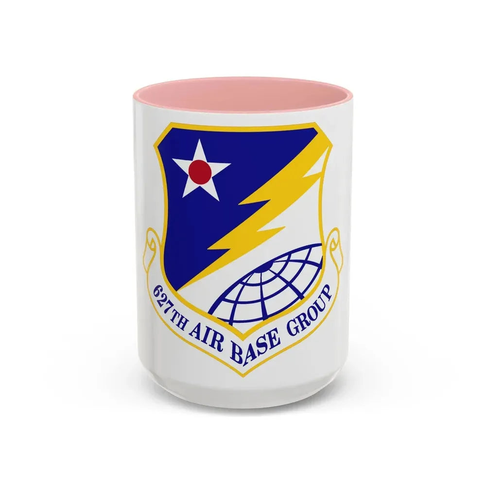 627 Air Base Group AMC (U.S. Air Force) Accent Coffee Mug 15oz Pink - Go Mug Yourself