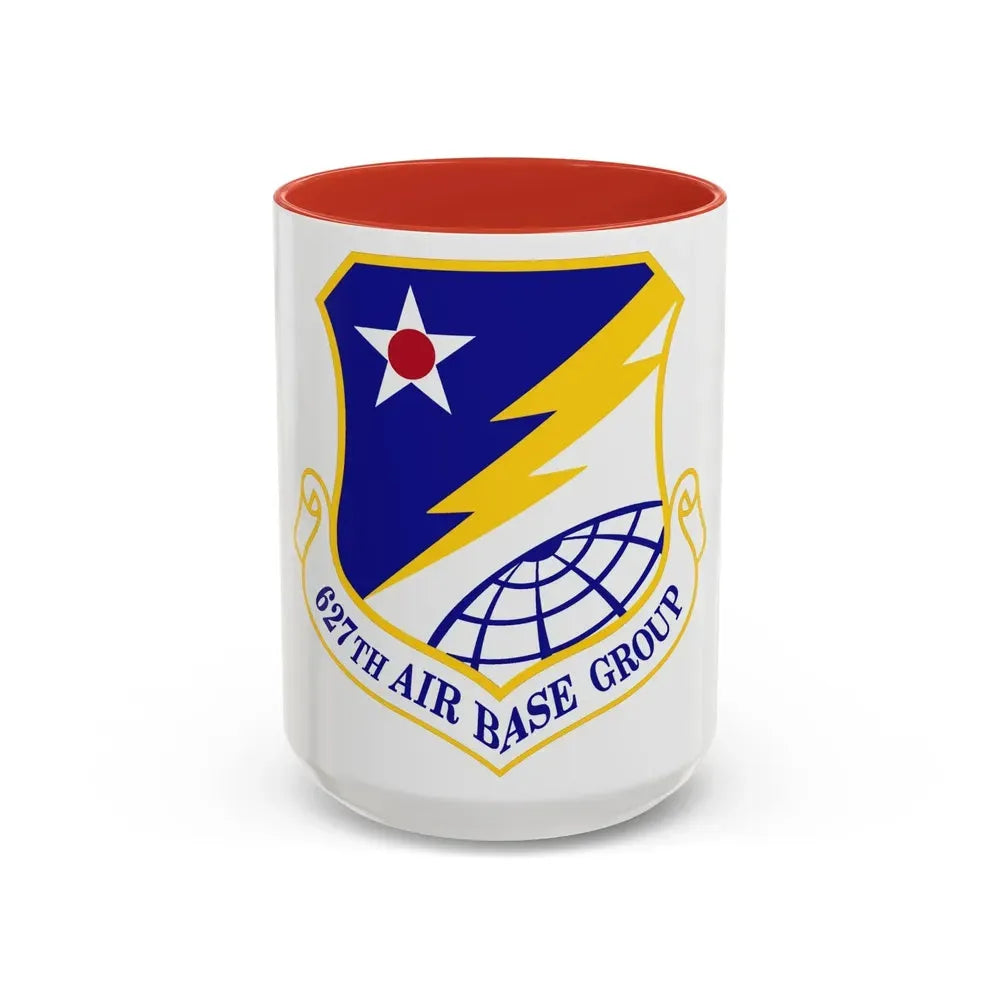 627 Air Base Group AMC (U.S. Air Force) Accent Coffee Mug 15oz Red - Go Mug Yourself