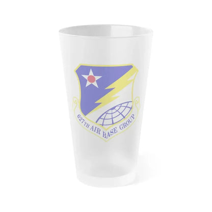 627 Air Base Group AMC (U.S. Air Force) Frosted Pint Glass 16oz Default Title - Go Mug Yourself