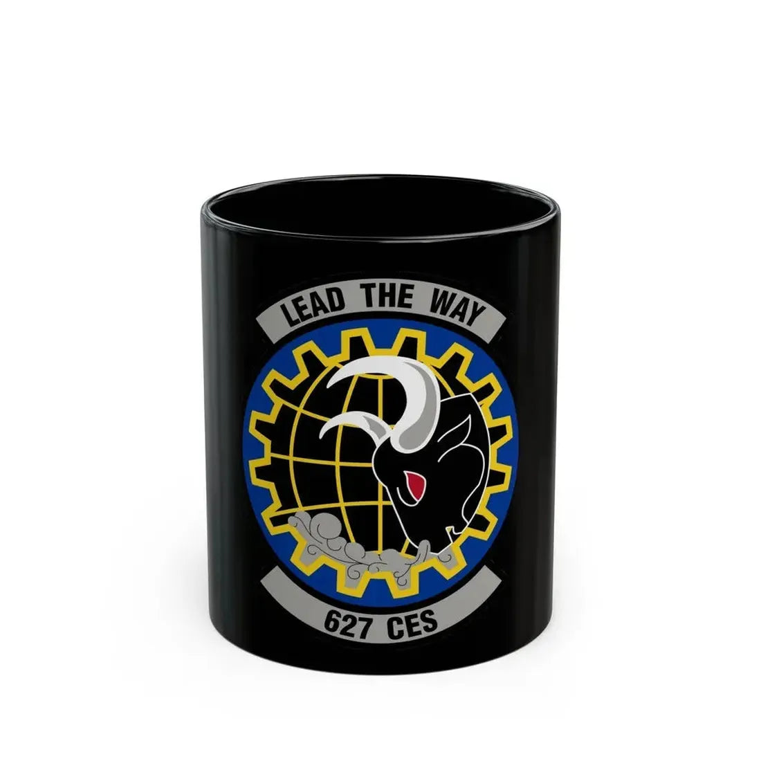 627 Civil Engineer Squadron AMC (U.S. Air Force) Black Coffee Mug - Go Mug Yourself
