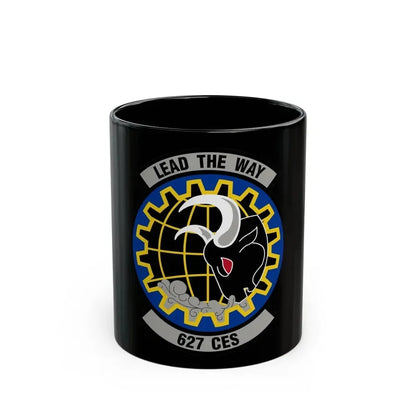 627 Civil Engineer Squadron AMC (U.S. Air Force) Black Coffee Mug - Go Mug Yourself