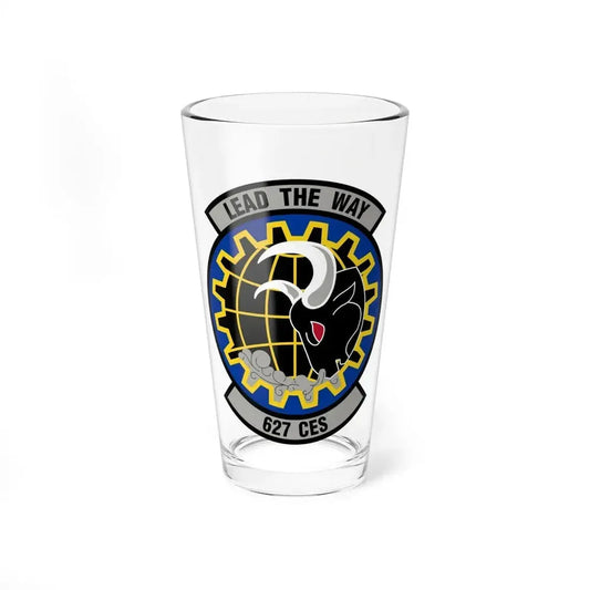 627 Civil Engineer Squadron AMC (U.S. Air Force) Pint Glass 16oz 16oz - Go Mug Yourself