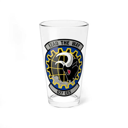 627 Civil Engineer Squadron AMC (U.S. Air Force) Pint Glass 16oz 16oz - Go Mug Yourself