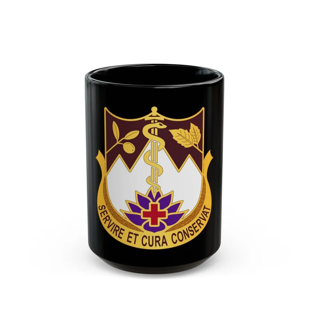 627 Hospital Center (U.S. Army) Black Coffee Mug-15oz-Go Mug Yourself