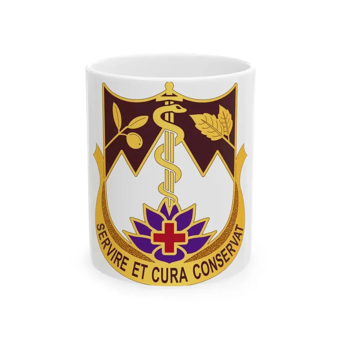 627 Hospital Center (U.S. Army) White Coffee Mug - Go Mug Yourself