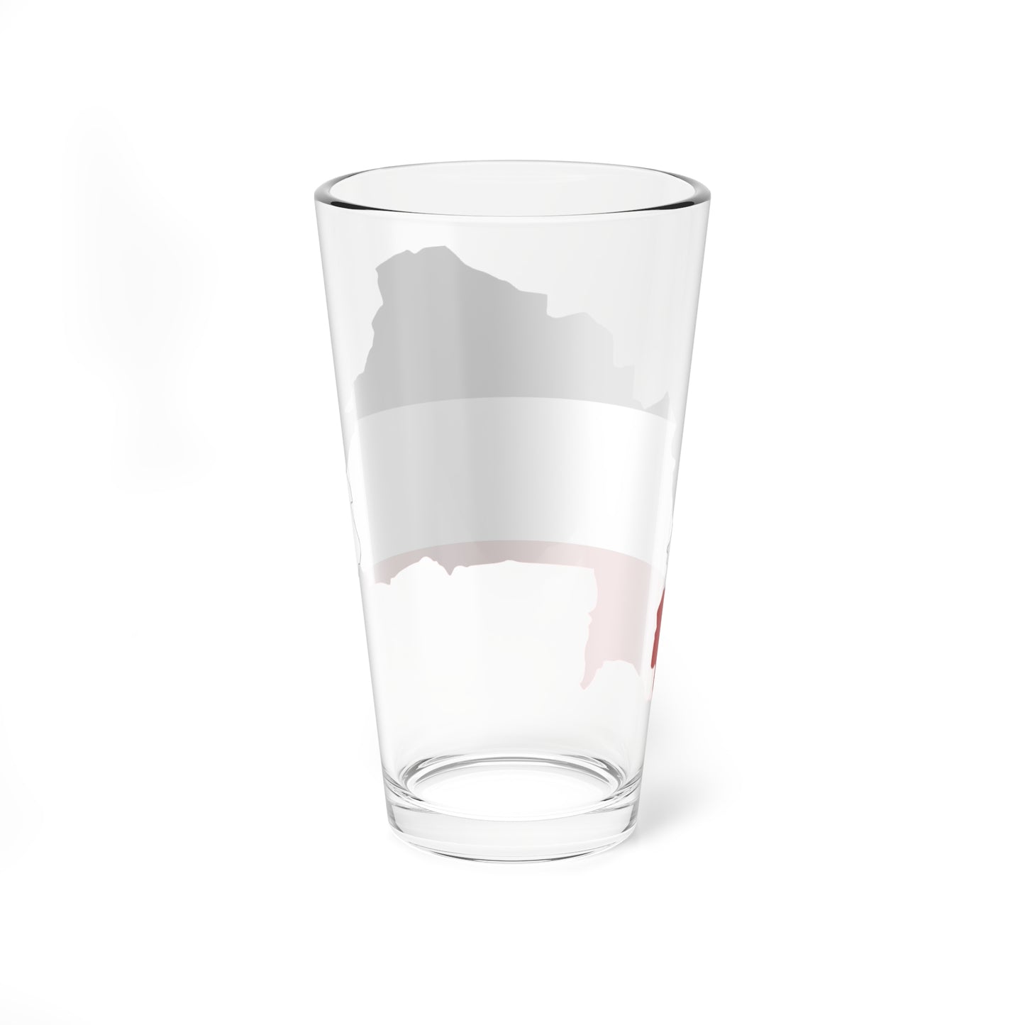 Flag map of Upper Volta (Burkina Faso) Pint Glass 16oz