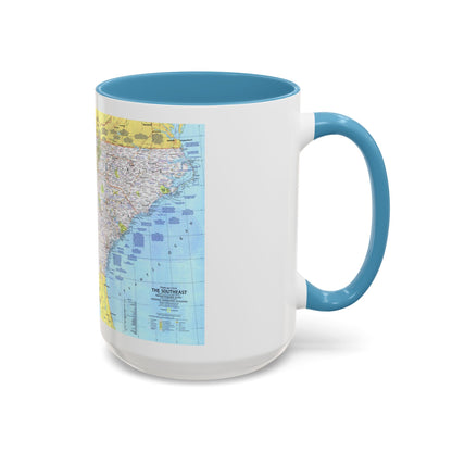 USA - Southeast 1 (1975) (Map) Accent Coffee Mug