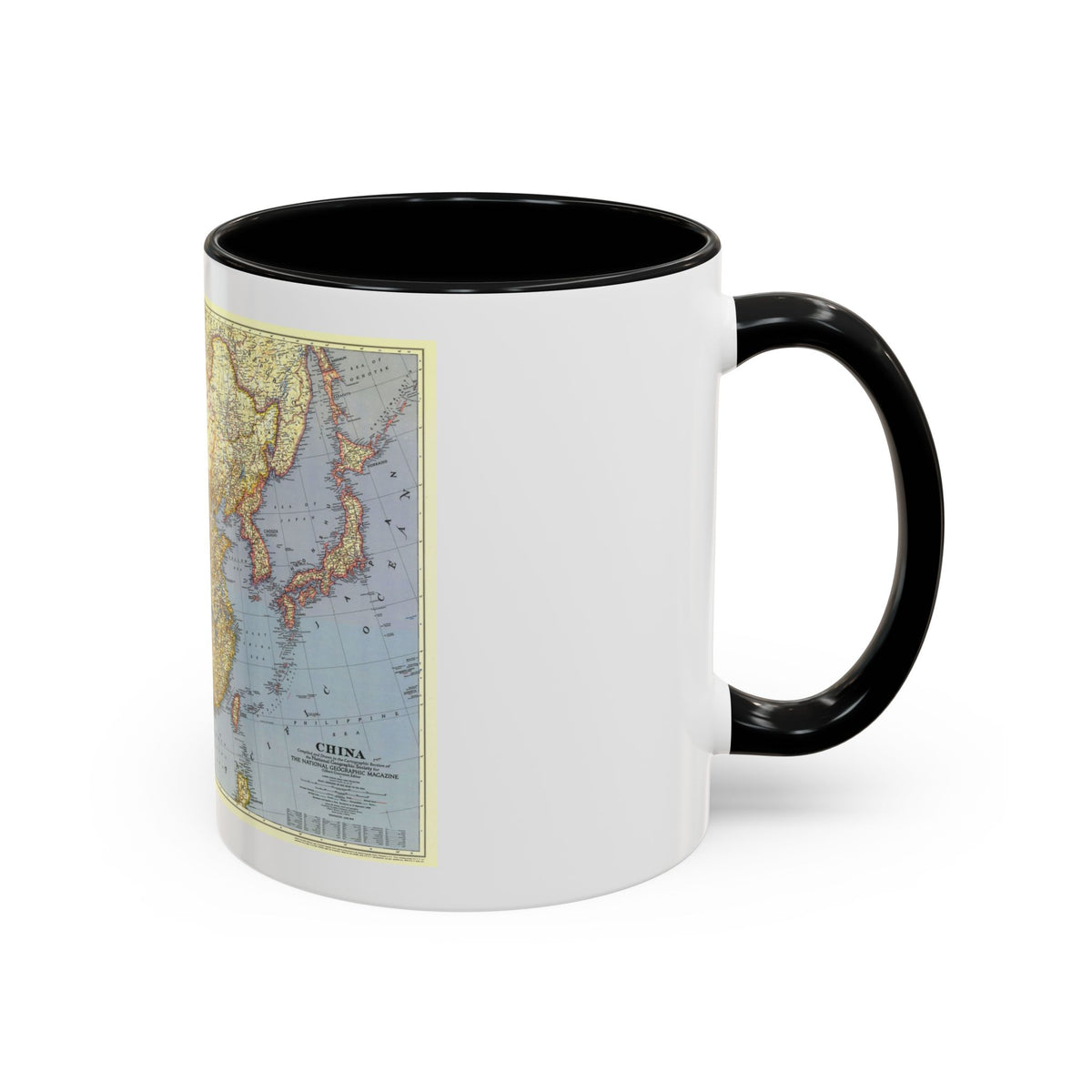 China (1945) (Map) Accent Coffee Mug