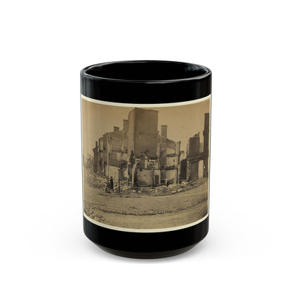 Ruins In Richmond, Va. (U.S. Civil War) Black Coffee Mug