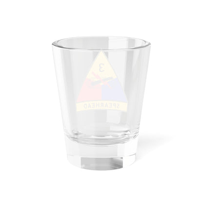 Verre à liqueur de la 3e division blindée (armée américaine) 1,5 oz