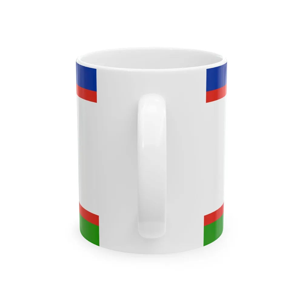 Flag of Yakutsk Russia - White Coffee Mug-Go Mug Yourself