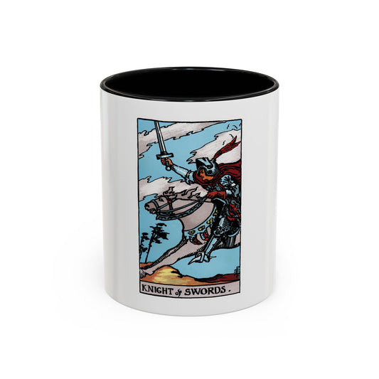 The Knight of Swords (Tarot Card) Accent Coffee Mug