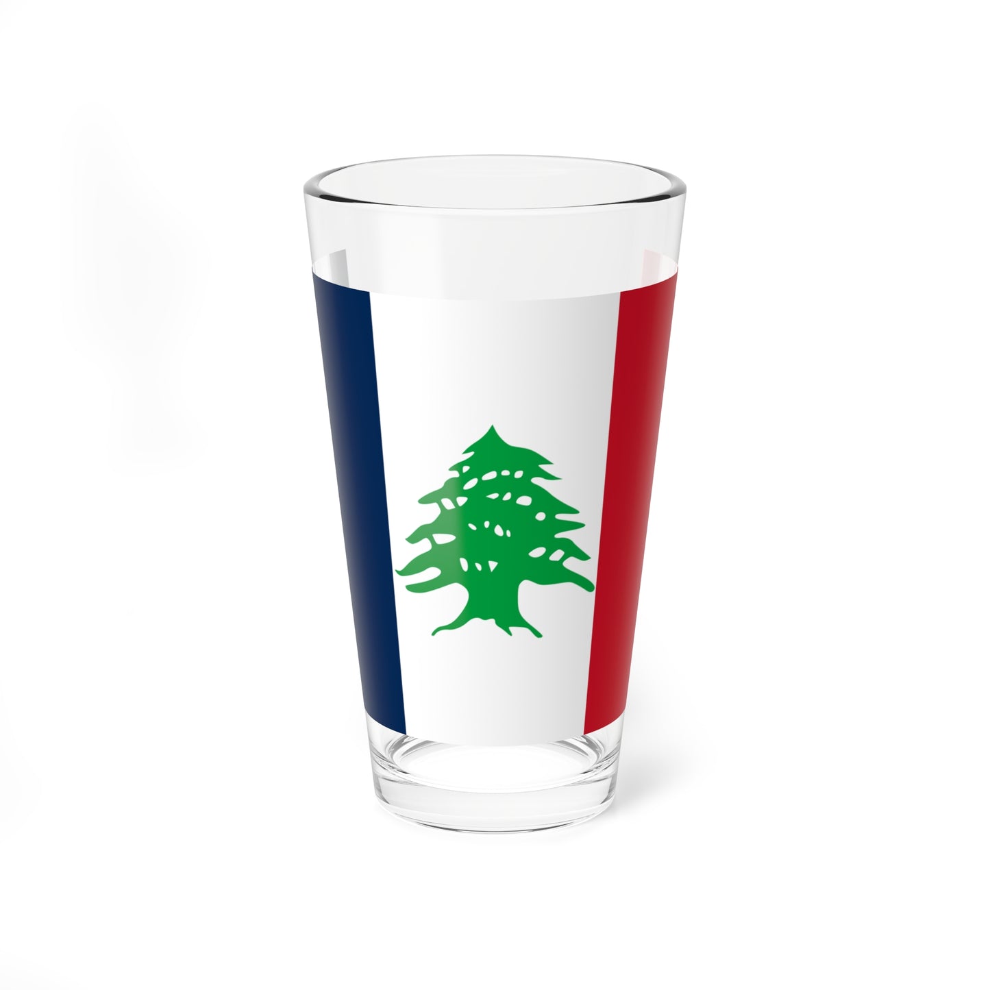 Flag of Lebanon during French Mandate 1920-1943 (Lebanon) Pint Glass 16oz