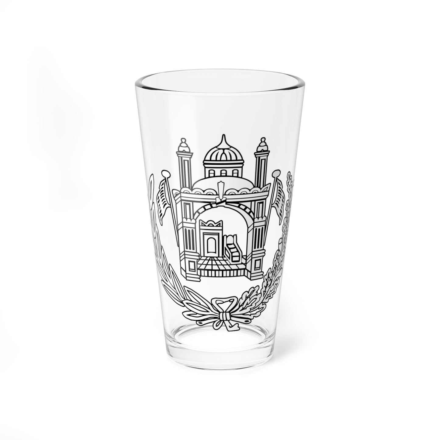 Emblem of Afghanistan 1926-1928 (Afghanistan) (Coat of Arms) Pint Glass 16oz