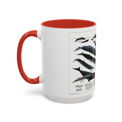 Great Whales of the World (1976) (Map) Accent Coffee Mug