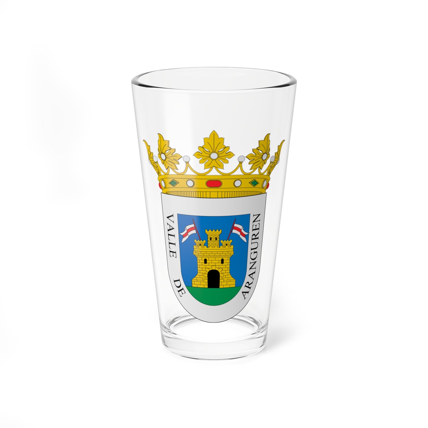 Escudo de Aranguren (Spain) (Coat of Arms) Pint Glass 16oz