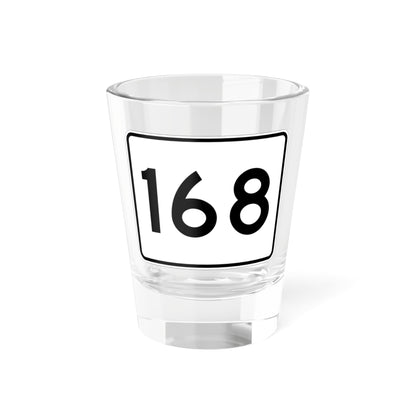MA Route 168 (Massachusetts) (Road Sign) Shot Glass 1.5oz