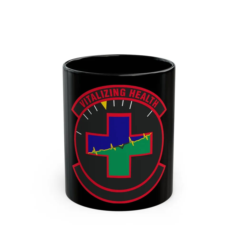 628 Healthcare Operations Squadron AMC (U.S. Air Force) Black Coffee Mug-11oz-Go Mug Yourself