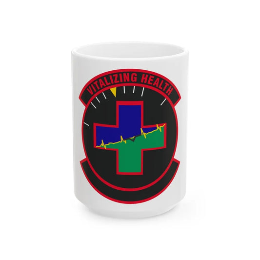 628 Healthcare Operations Squadron AMC (U.S. Air Force) White Coffee Mug-15oz-Go Mug Yourself